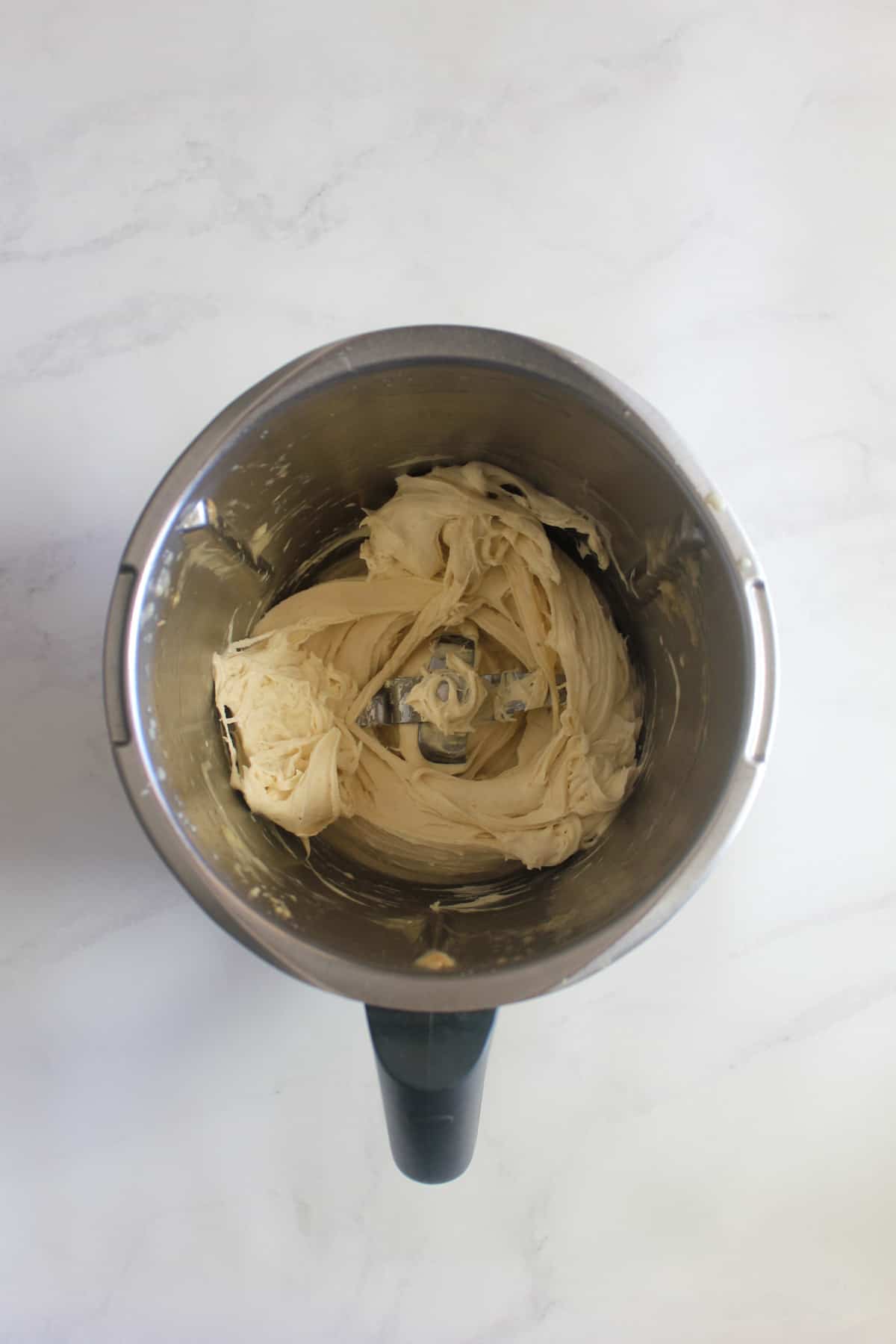 Frozen banana mixed in Thermomix