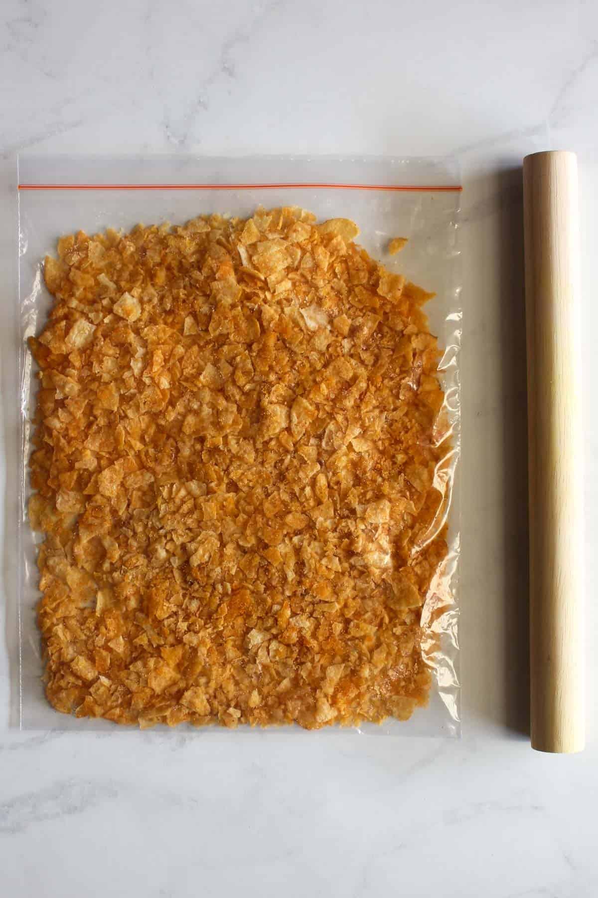 Kettles chips crushed up
